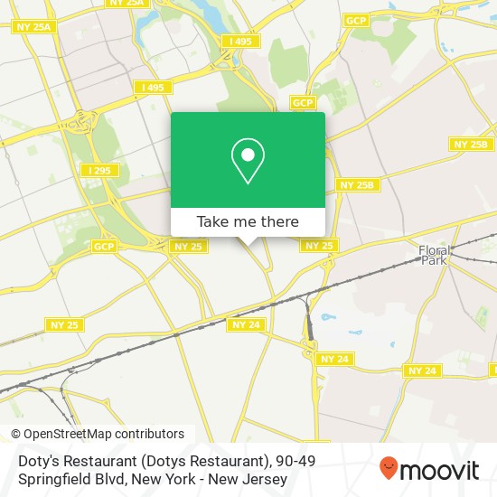 Doty's Restaurant (Dotys Restaurant), 90-49 Springfield Blvd map