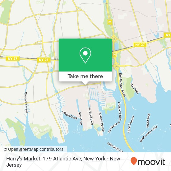 Mapa de Harry's Market, 179 Atlantic Ave
