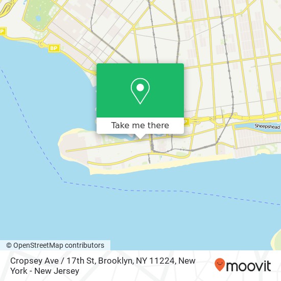 Cropsey Ave / 17th St, Brooklyn, NY 11224 map