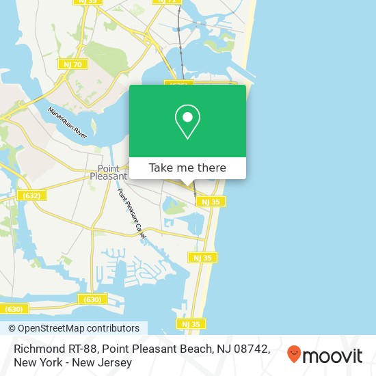 Richmond RT-88, Point Pleasant Beach, NJ 08742 map