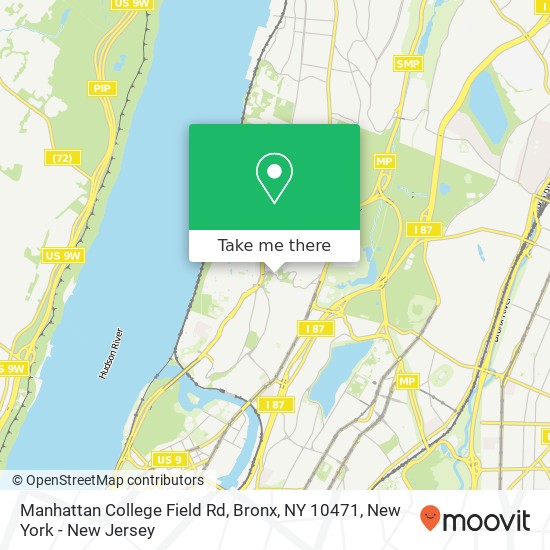 Manhattan College Field Rd, Bronx, NY 10471 map