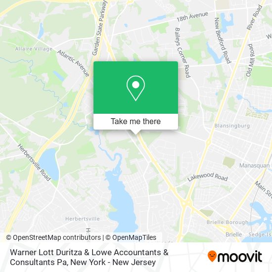 Warner Lott Duritza & Lowe Accountants & Consultants Pa map