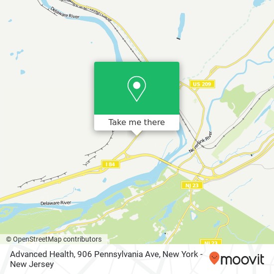Advanced Health, 906 Pennsylvania Ave map