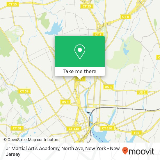 Mapa de Jr Martial Art's Academy, North Ave