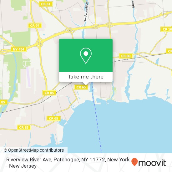 Riverview River Ave, Patchogue, NY 11772 map