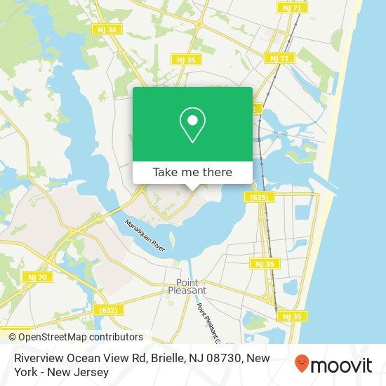 Riverview Ocean View Rd, Brielle, NJ 08730 map