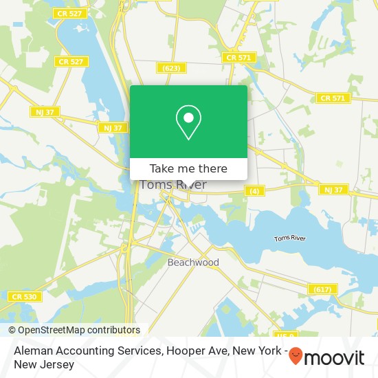 Aleman Accounting Services, Hooper Ave map