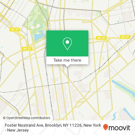 Foster Nostrand Ave, Brooklyn, NY 11226 map