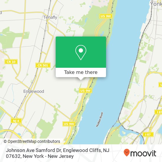 Johnson Ave Samford Dr, Englewood Cliffs, NJ 07632 map