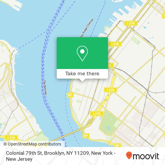 Mapa de Colonial 79th St, Brooklyn, NY 11209