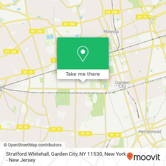 Mapa de Stratford Whitehall, Garden City, NY 11530