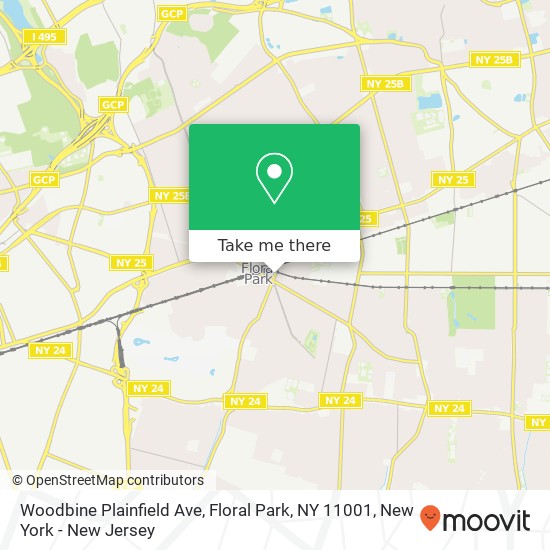 Woodbine Plainfield Ave, Floral Park, NY 11001 map