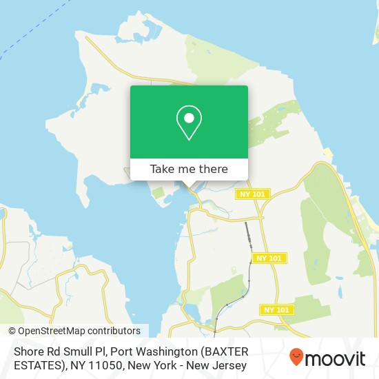 Shore Rd Smull Pl, Port Washington (BAXTER ESTATES), NY 11050 map