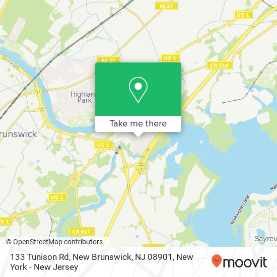 133 Tunison Rd, New Brunswick, NJ 08901 map