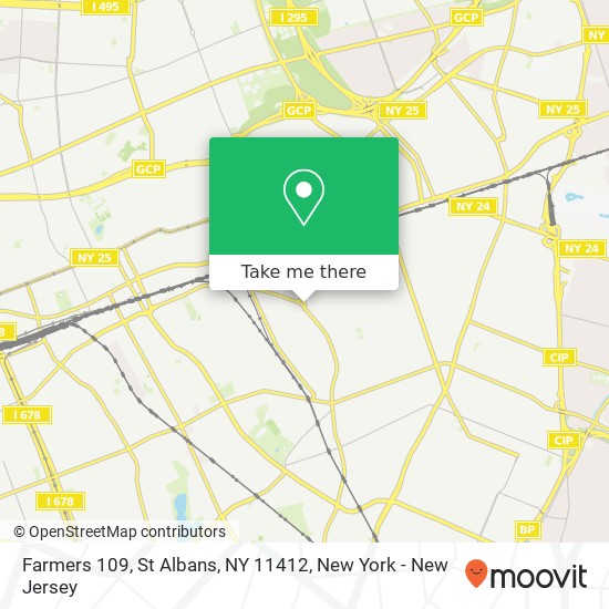 Mapa de Farmers 109, St Albans, NY 11412