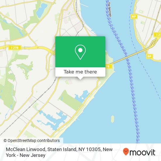 Mapa de McClean Linwood, Staten Island, NY 10305