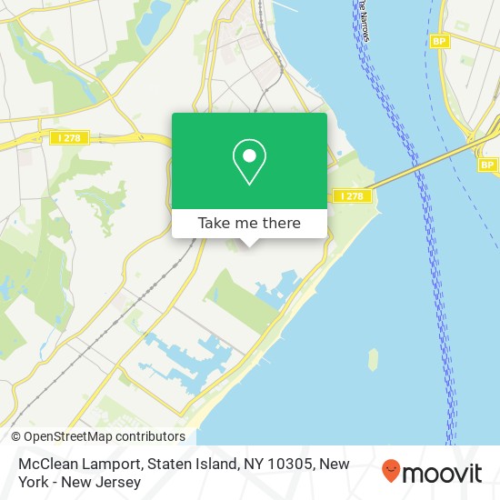 Mapa de McClean Lamport, Staten Island, NY 10305