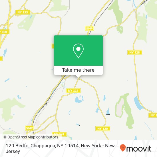 Mapa de 120 Bedfo, Chappaqua, NY 10514