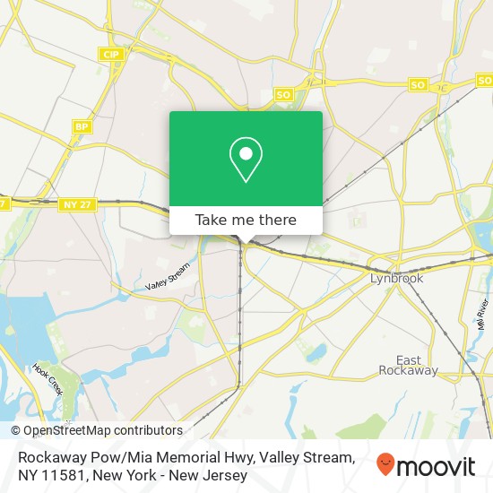 Mapa de Rockaway Pow / Mia Memorial Hwy, Valley Stream, NY 11581