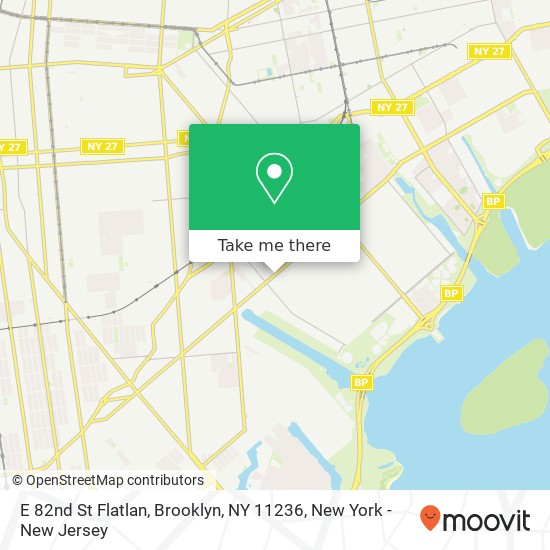 Mapa de E 82nd St Flatlan, Brooklyn, NY 11236