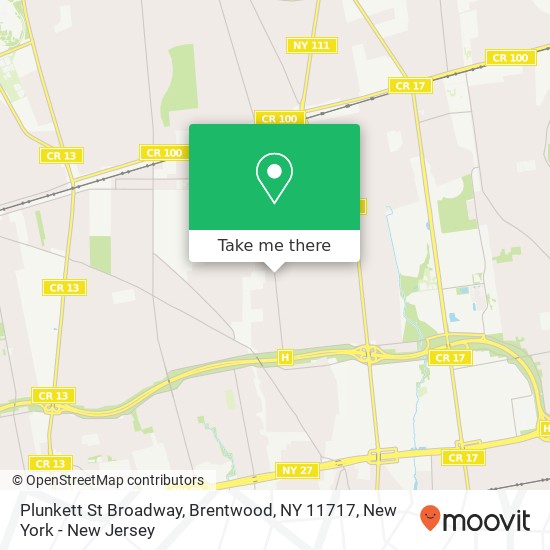 Plunkett St Broadway, Brentwood, NY 11717 map