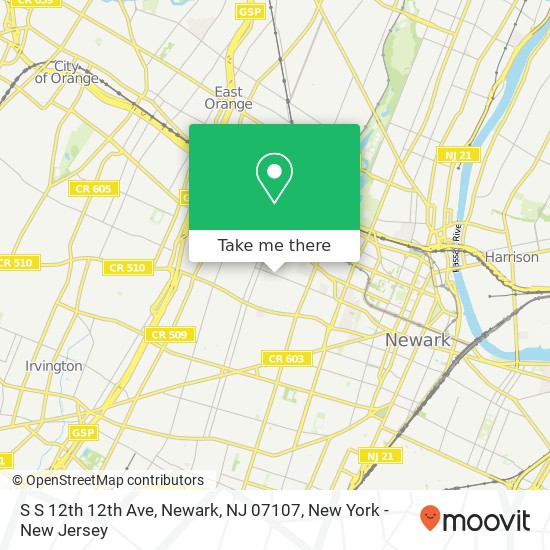 S S 12th 12th Ave, Newark, NJ 07107 map
