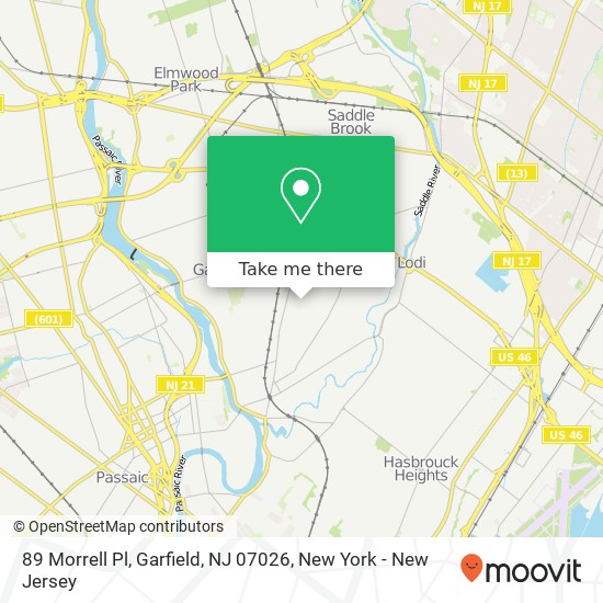 89 Morrell Pl, Garfield, NJ 07026 map