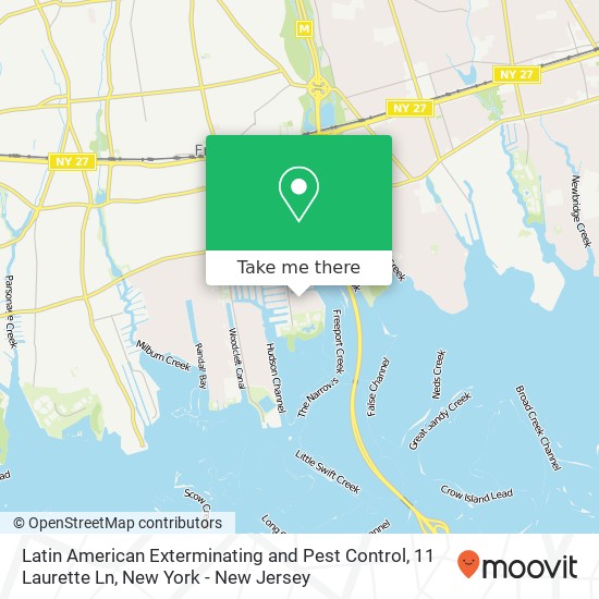 Mapa de Latin American Exterminating and Pest Control, 11 Laurette Ln