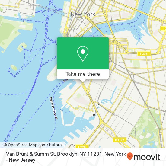 Mapa de Van Brunt & Summ St, Brooklyn, NY 11231