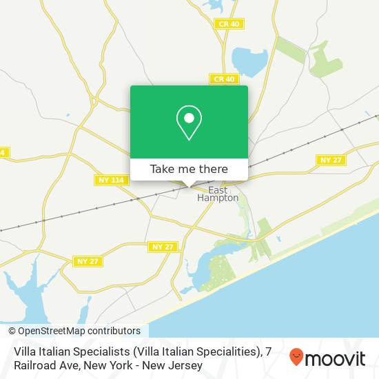 Mapa de Villa Italian Specialists (Villa Italian Specialities), 7 Railroad Ave