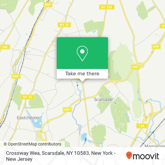 Mapa de Crossway Wea, Scarsdale, NY 10583