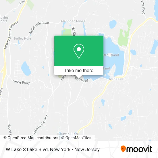 W Lake S Lake Blvd map