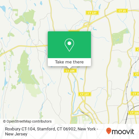 Mapa de Roxbury CT-104, Stamford, CT 06902