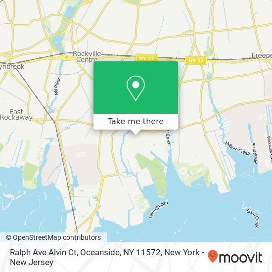 Ralph Ave Alvin Ct, Oceanside, NY 11572 map