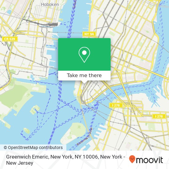 Greenwich Emeric, New York, NY 10006 map
