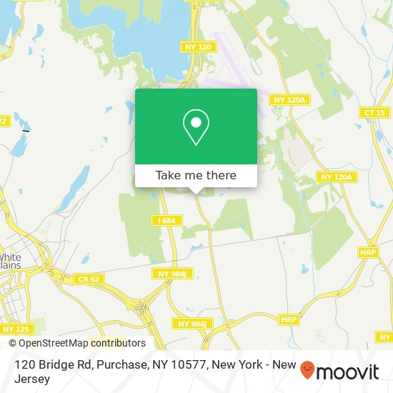 120 Bridge Rd, Purchase, NY 10577 map