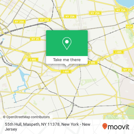 55th Hull, Maspeth, NY 11378 map