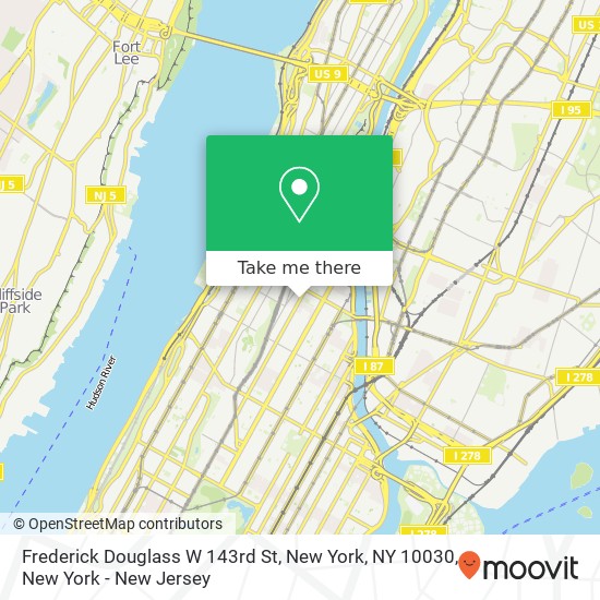 Mapa de Frederick Douglass W 143rd St, New York, NY 10030