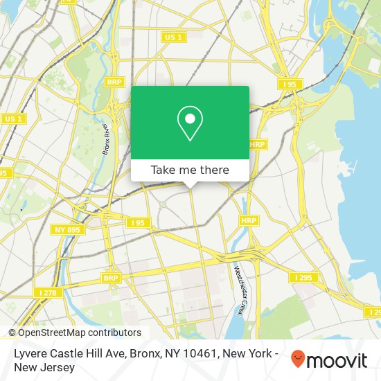 Lyvere Castle Hill Ave, Bronx, NY 10461 map