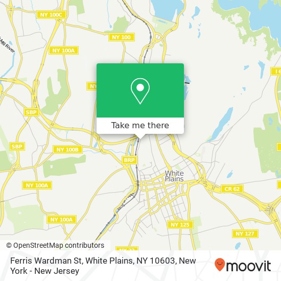 Mapa de Ferris Wardman St, White Plains, NY 10603