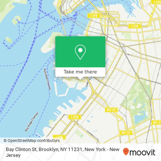 Bay Clinton St, Brooklyn, NY 11231 map