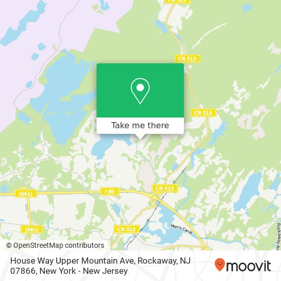 Mapa de House Way Upper Mountain Ave, Rockaway, NJ 07866