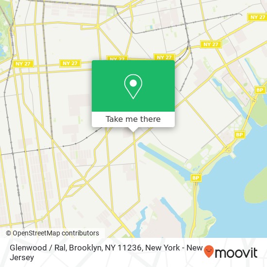 Mapa de Glenwood / Ral, Brooklyn, NY 11236