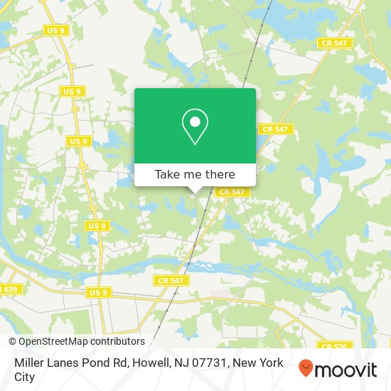 Miller Lanes Pond Rd, Howell, NJ 07731 map