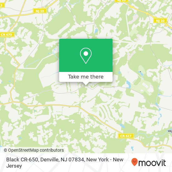 Mapa de Black CR-650, Denville, NJ 07834