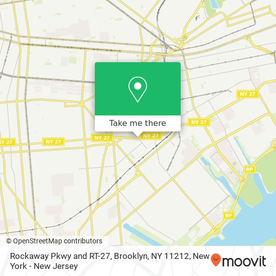 Rockaway Pkwy and RT-27, Brooklyn, NY 11212 map