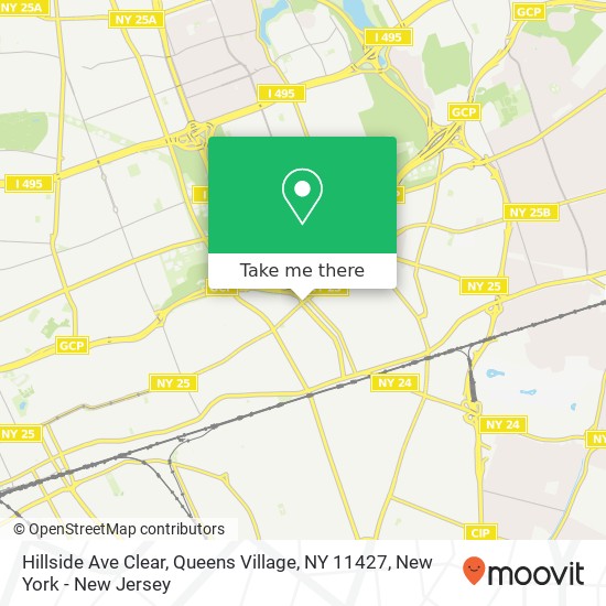 Mapa de Hillside Ave Clear, Queens Village, NY 11427