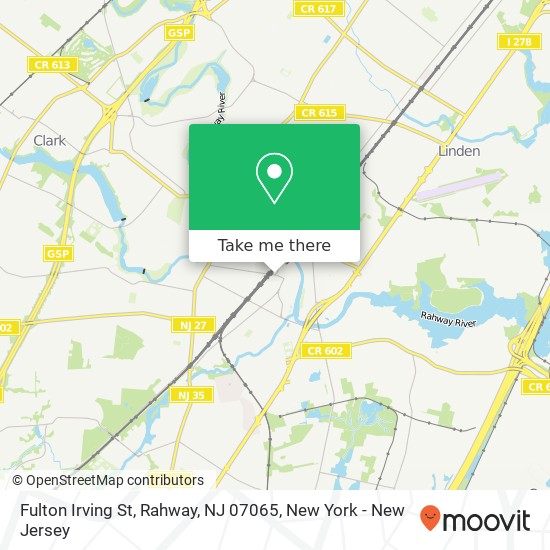 Fulton Irving St, Rahway, NJ 07065 map