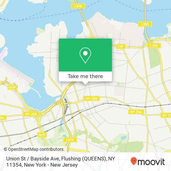 Union St / Bayside Ave, Flushing (QUEENS), NY 11354 map