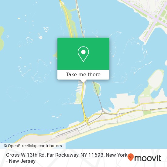 Mapa de Cross W 13th Rd, Far Rockaway, NY 11693